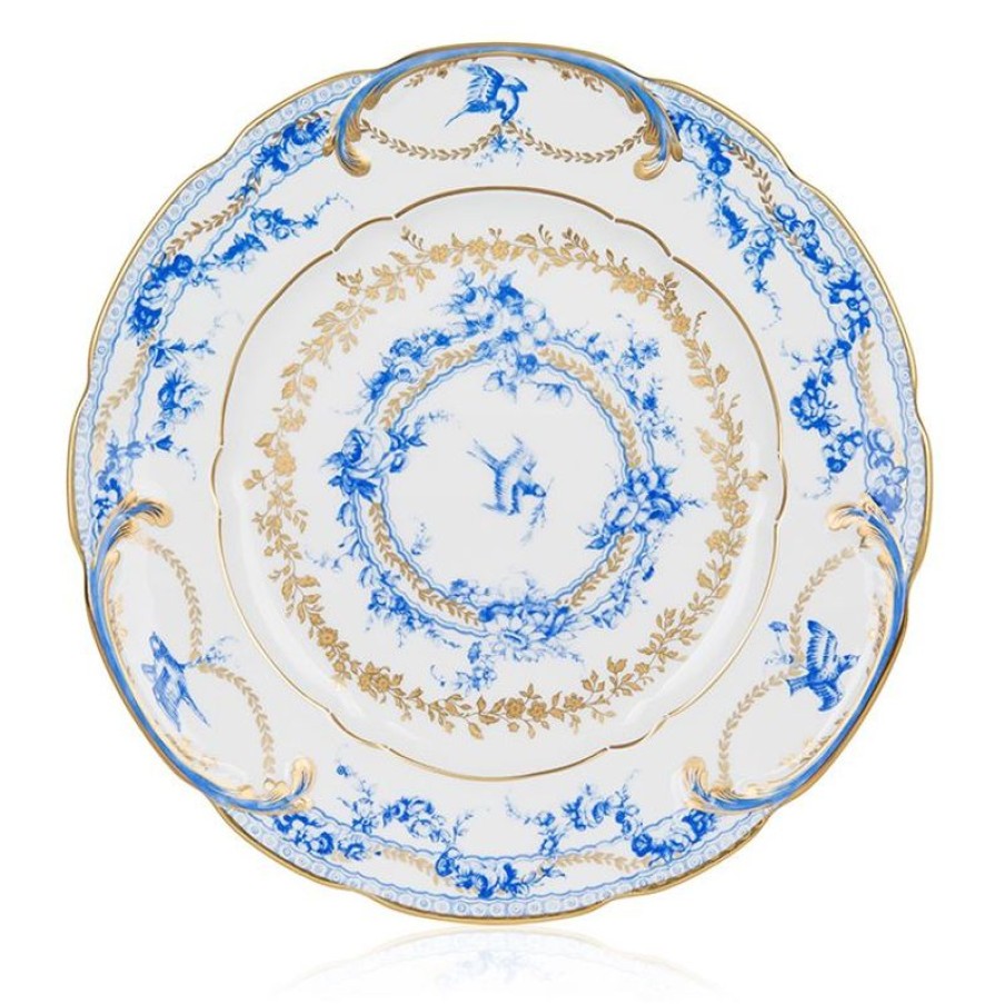 Royal Collection Shop Royal Birdsong Gilded Dinner Plate | Plates & Bowls