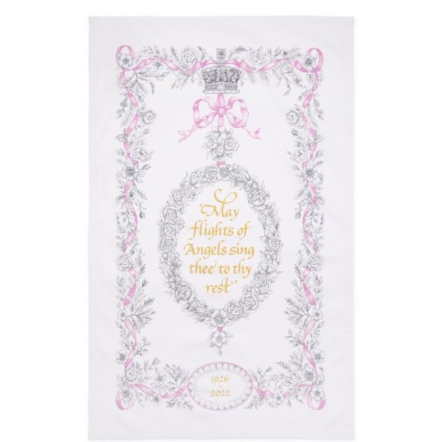 Royal Collection Shop Queen Elizabeth Ii Commemorative Tea Towel | Queen Elizabeth Ii Commemorative Range