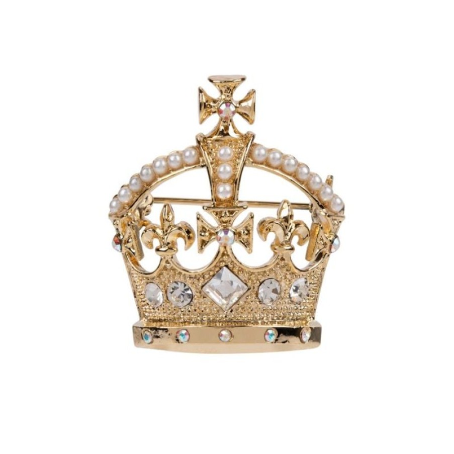 Royal Collection Shop Gold Crown Brooch | Brooches