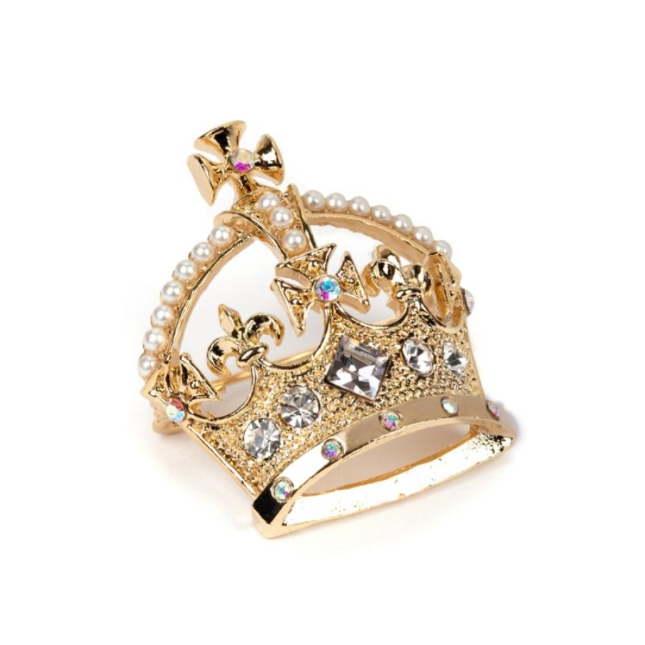 Royal Collection Shop Gold Crown Brooch | Brooches