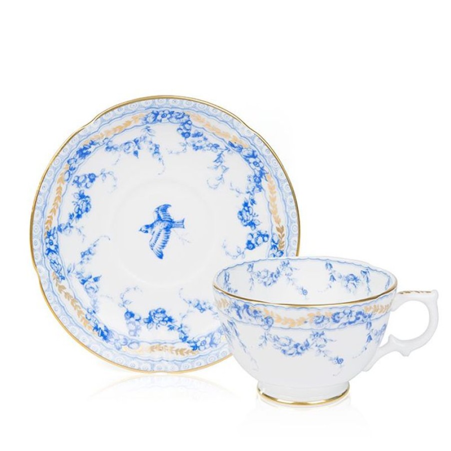 Royal Collection Shop Royal Birdsong Gilded Breakfast Cup And Saucer | Royal Birdsong