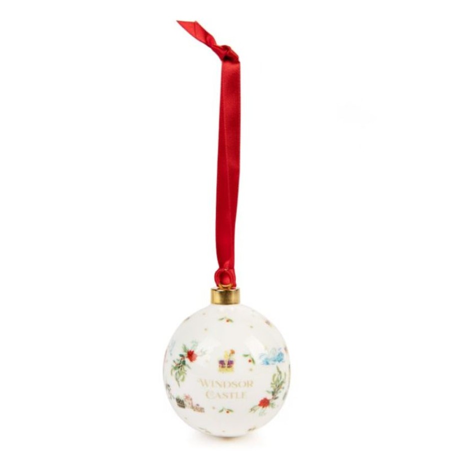 Royal Collection Shop Windsor Castle Fine Bone China Bauble | Decorations