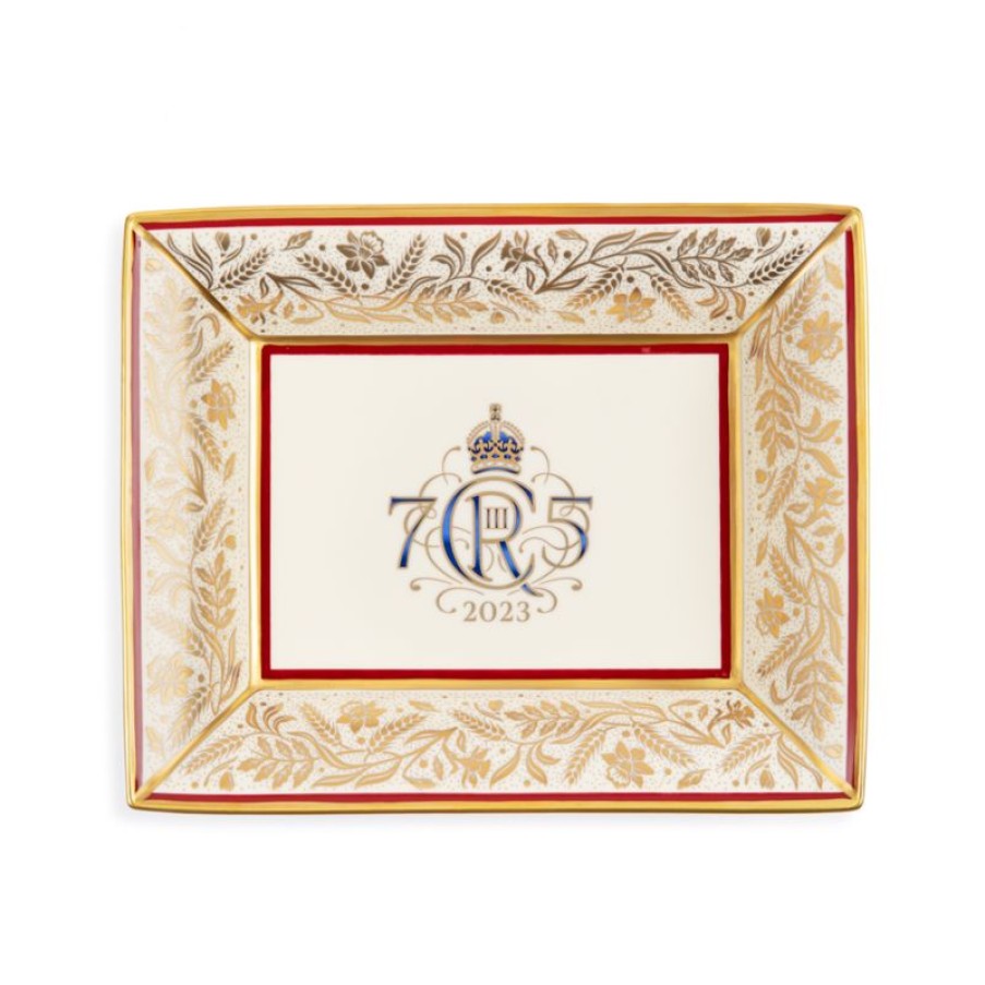 Royal Collection Shop The King'S 75Th Birthday Limited Edition Red Tray | His Majesty The King'S 75Th Birthday