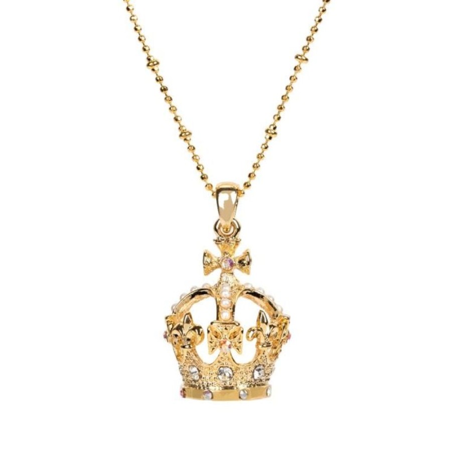 Royal Collection Shop Gold Crown Necklace | Necklaces