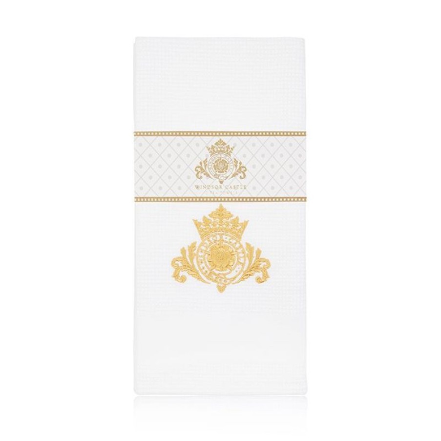 Royal Collection Shop Windsor Castle Waffle Tea Towel Set Of 2 | Home Linens