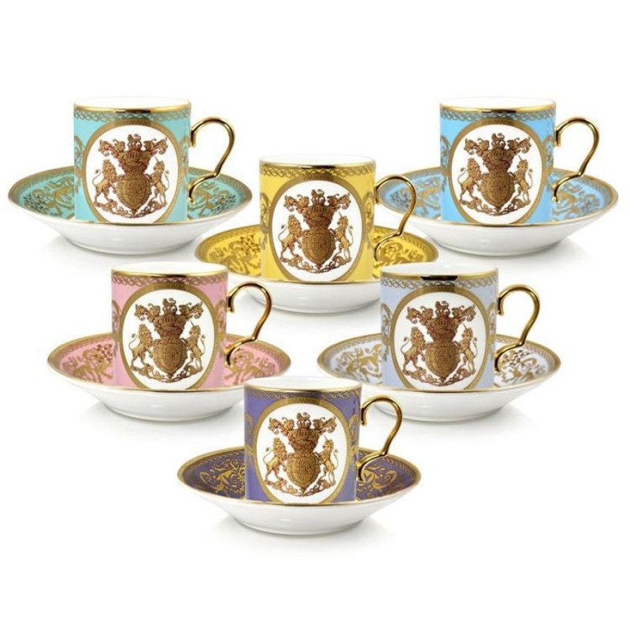 Royal Collection Shop Lustre Pastel Coffee Cup And Saucer Set | Cups & Saucers