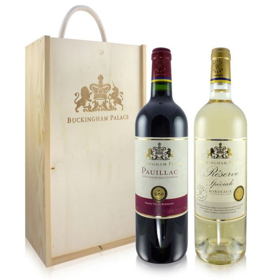 Royal Collection Shop Buckingham Palace Claret & Reserve Blanc Wine Gift Set | Wine & Spirits