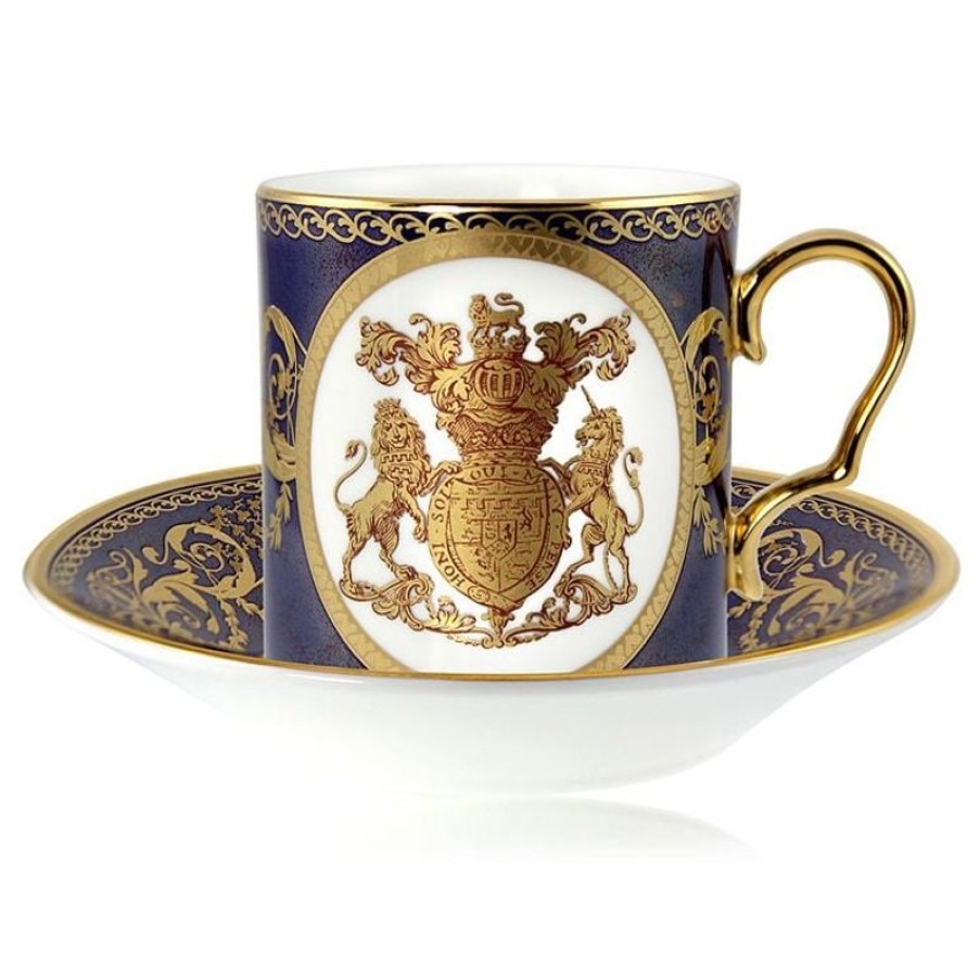 Royal Collection Shop Lustre Cobalt Coffee Cup And Saucer Set | Cups & Saucers