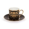 Royal Collection Shop Acanthus Black Coffee Cup And Saucer | Cups & Saucers