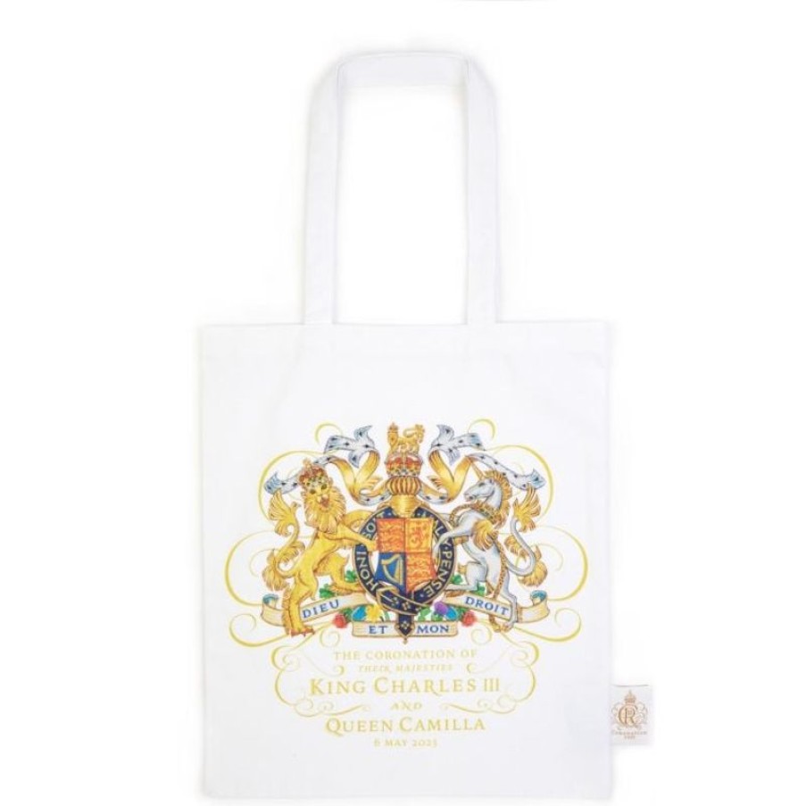 Royal Collection Shop The Coronation White Tote Bag | Bags