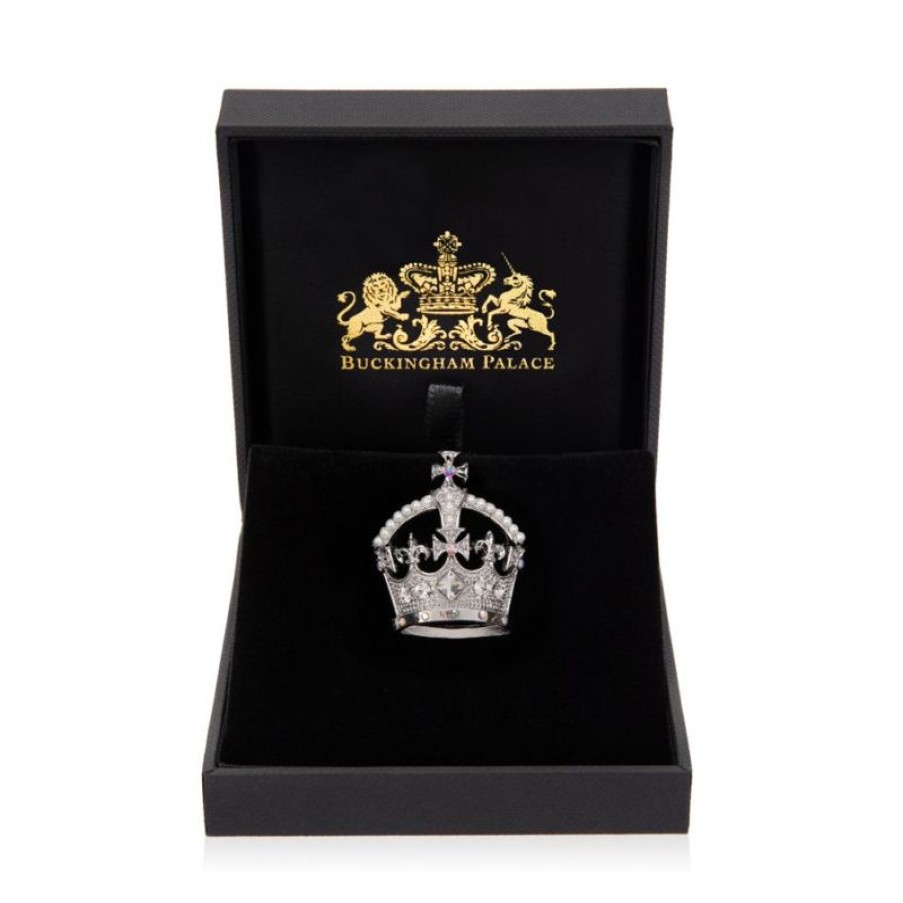 Royal Collection Shop Silver Crown Brooch | Brooches