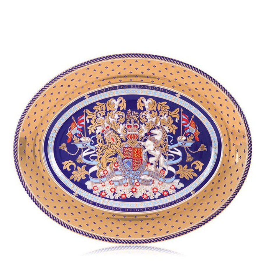 Royal Collection Shop Longest Reigning Monarch Oval Charger | Plates & Bowls