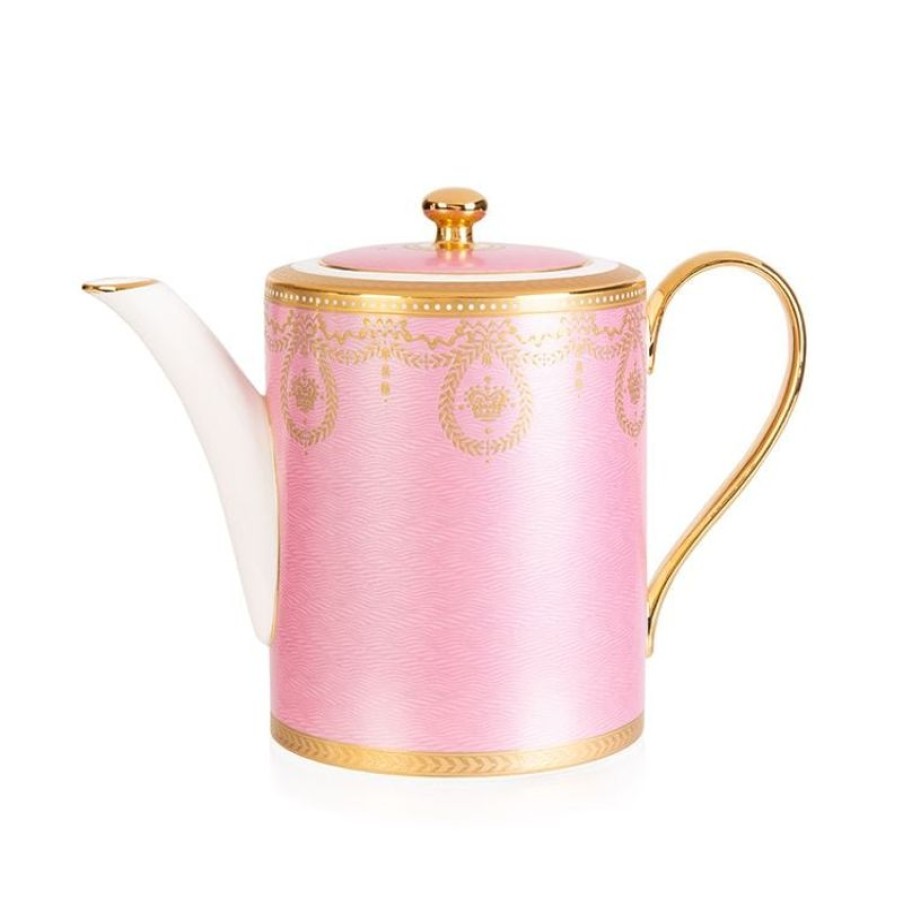 Royal Collection Shop Imperial Russian Pink Coffee Pot | Afternoon Tea