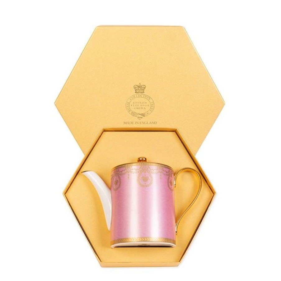 Royal Collection Shop Imperial Russian Pink Coffee Pot | Afternoon Tea