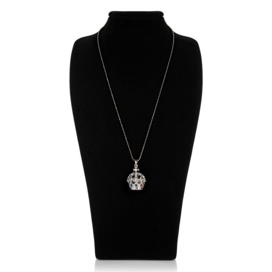 Royal Collection Shop Silver Crown Necklace | Necklaces