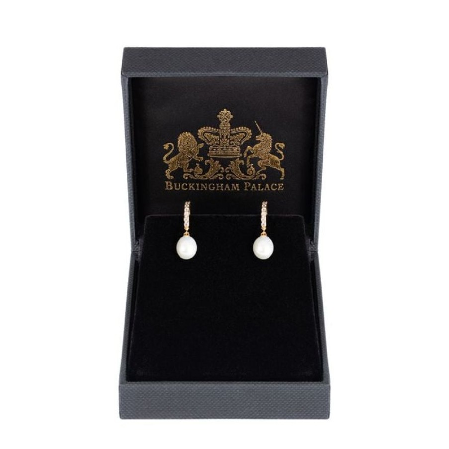 Royal Collection Shop Gold Pearl Earrings | Earrings