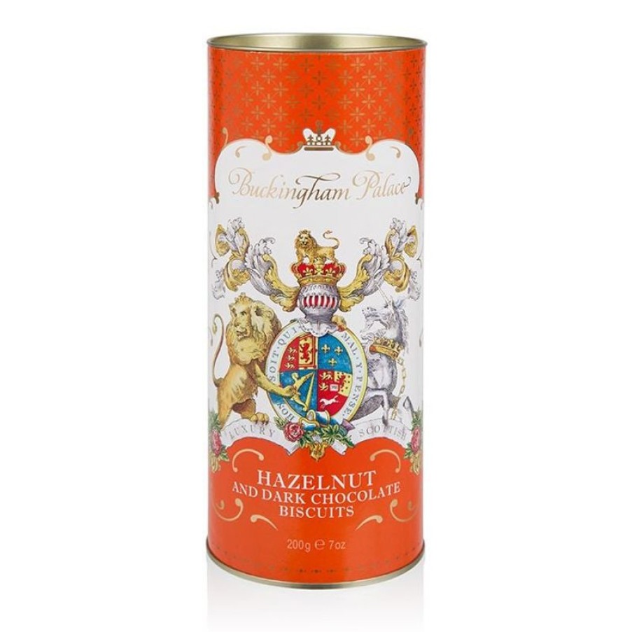 Royal Collection Shop Buckingham Palace Hazelnut And Chocolate Chip Biscuit Tube | Biscuits