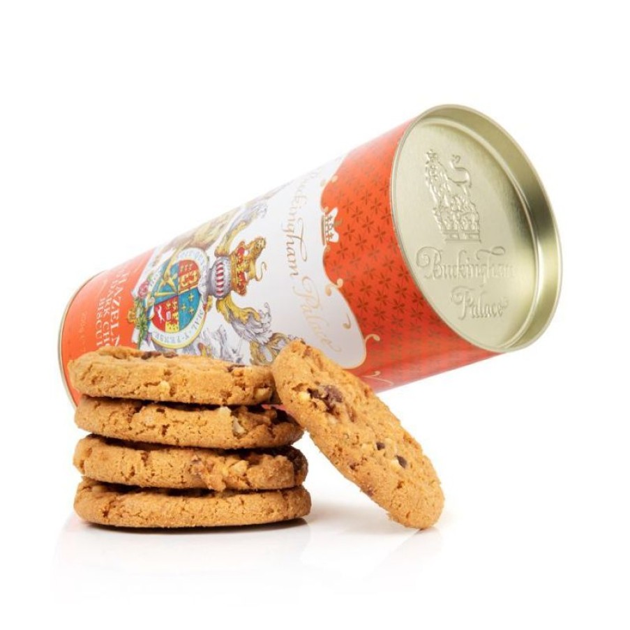 Royal Collection Shop Buckingham Palace Hazelnut And Chocolate Chip Biscuit Tube | Biscuits