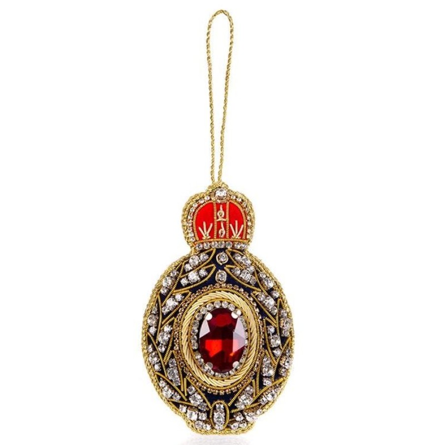 Royal Collection Shop Palace Of Holyroodhouse Red Jewel Decoration | Decorations