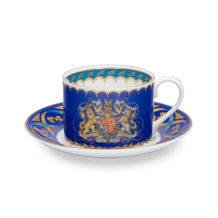 Royal Collection Shop The Coronation Teacup And Saucer | Cups & Saucers