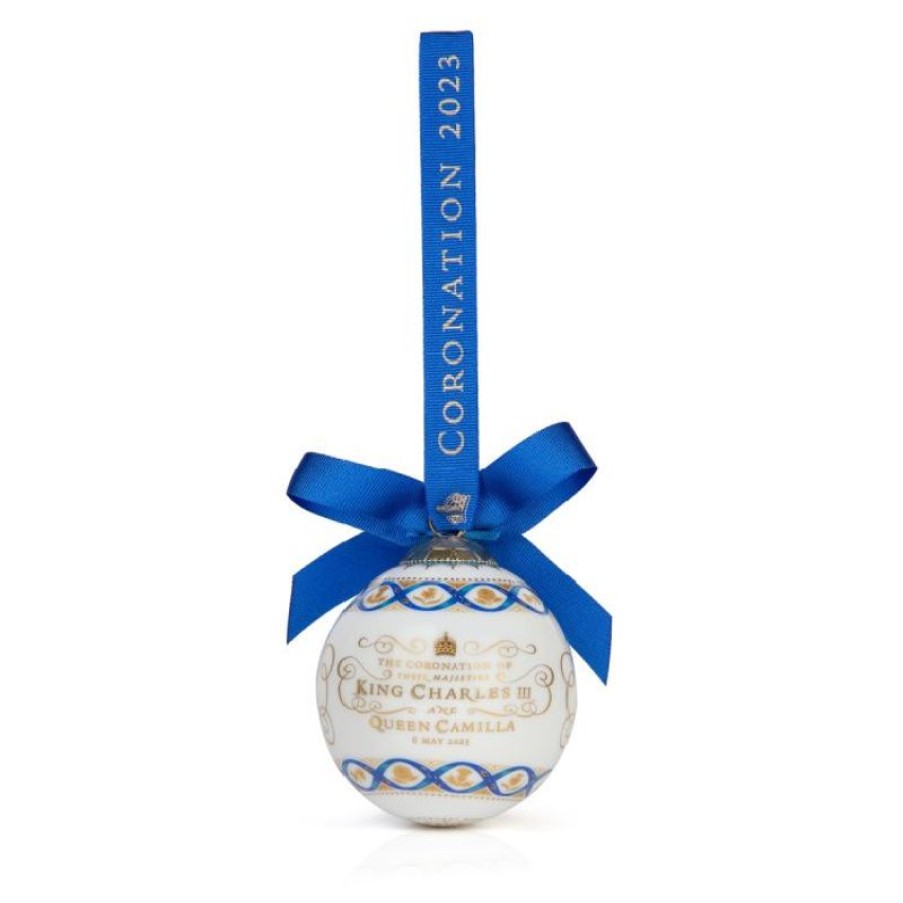 Royal Collection Shop The Coronation China Bauble | The Coronation Of King Charles Iii