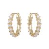 Royal Collection Shop White Pearl Hoop Earrings | Earrings