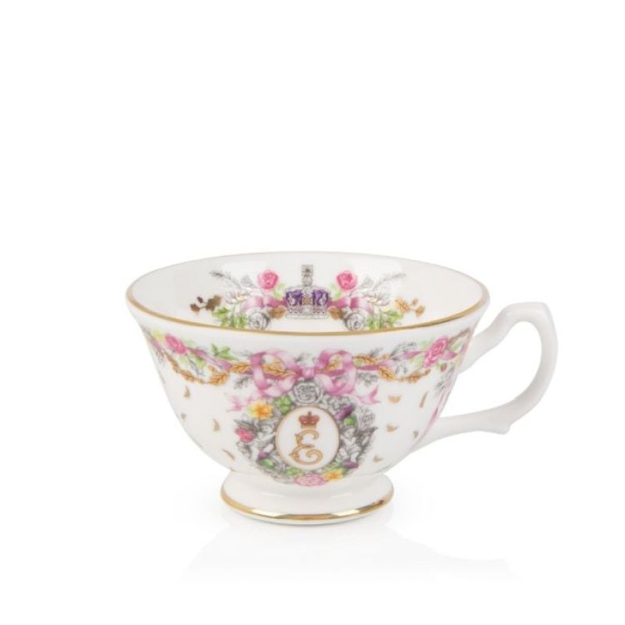 Royal Collection Shop Queen Elizabeth Ii Commemorative Teacup And Saucer | Cups & Saucers