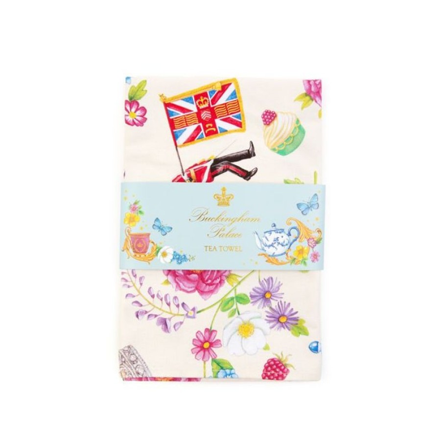 Royal Collection Shop The Summertime Cream Tea Towel | Home Linens