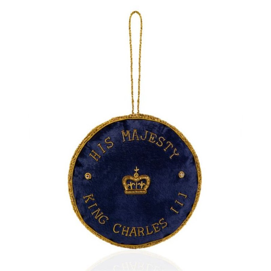 Royal Collection Shop Ciiir Roundel Decoration | His Majesty The King'S 75Th Birthday