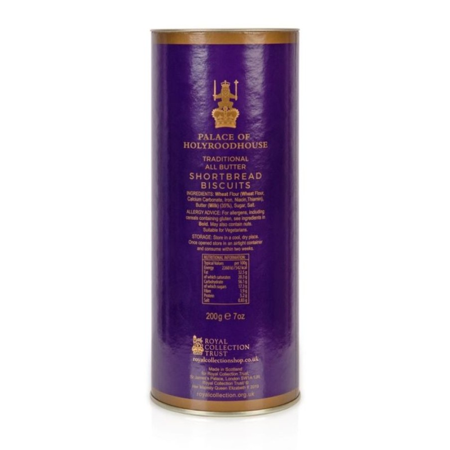 Royal Collection Shop Palace Of Holyroodhouse Shortbread Tube | Biscuits