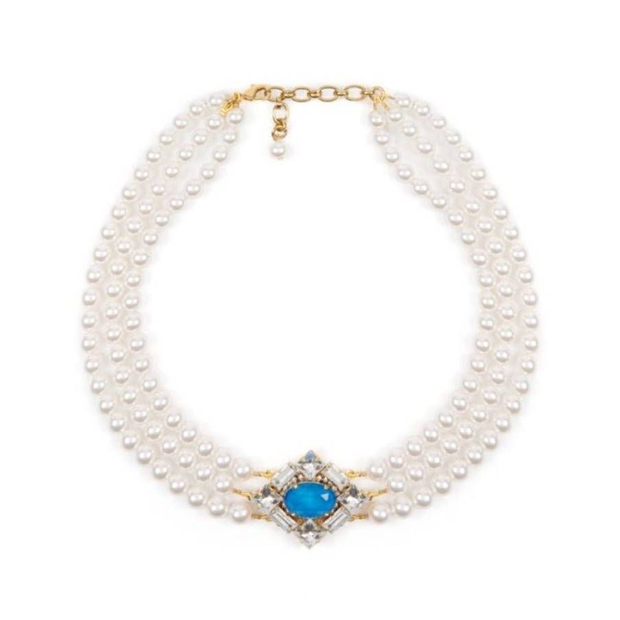 Royal Collection Shop Vicki Sarge Triple Strand Pearl Necklace | Necklaces