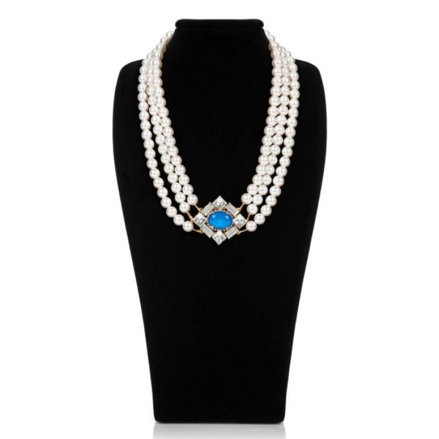 Royal Collection Shop Vicki Sarge Triple Strand Pearl Necklace | Necklaces