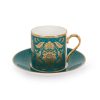 Royal Collection Shop Acanthus Teal Coffee Cup And Saucer | Cups & Saucers