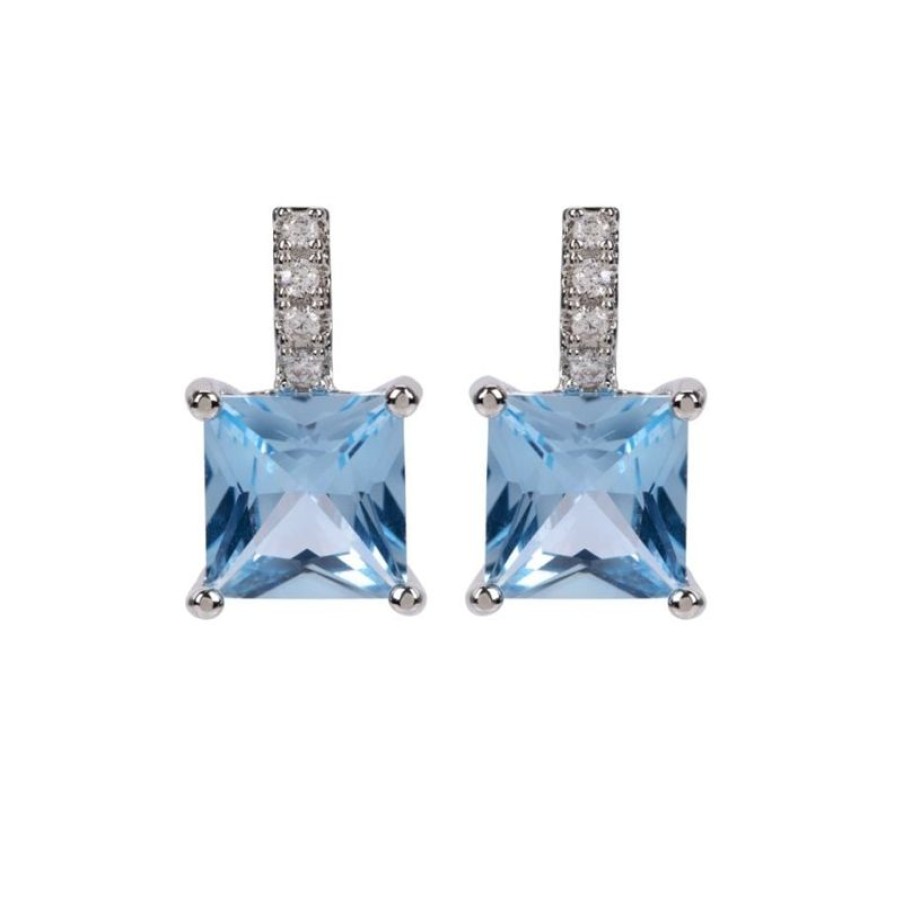 Royal Collection Shop Crystal Square Drop Earrings | Earrings