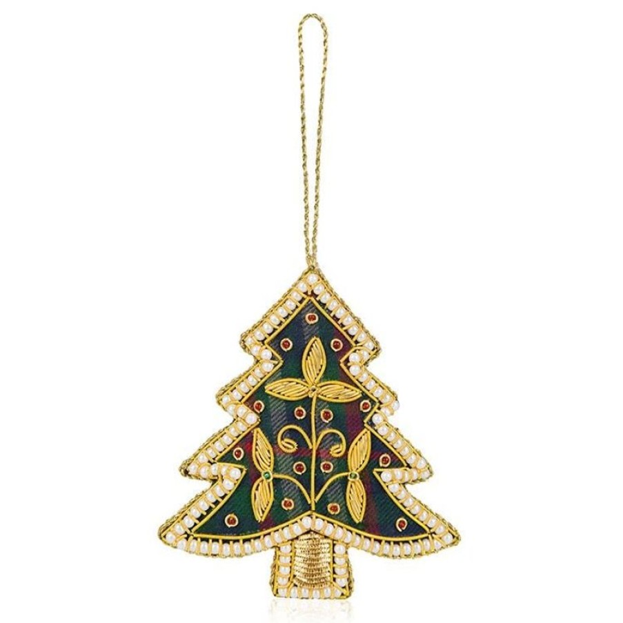 Royal Collection Shop Palace Of Holyroodhouse Tartan Christmas Tree Decoration | Decorations