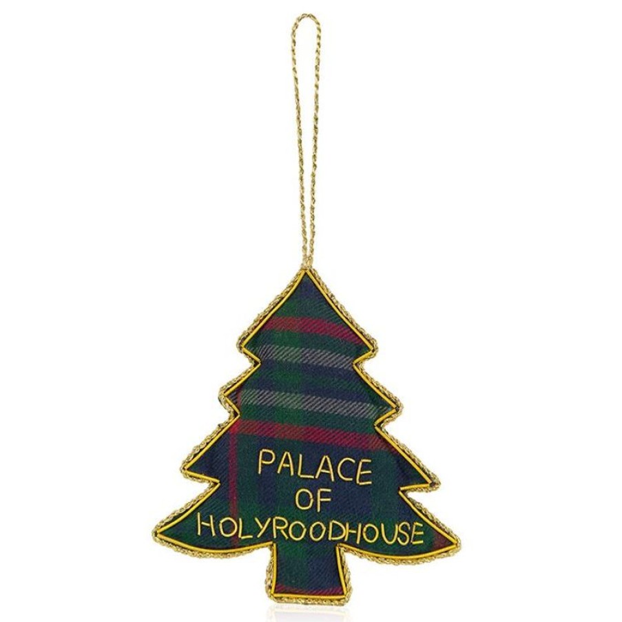 Royal Collection Shop Palace Of Holyroodhouse Tartan Christmas Tree Decoration | Decorations