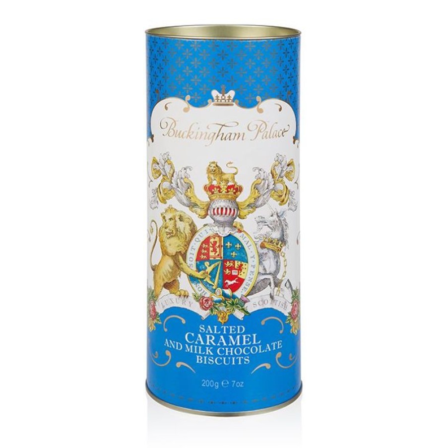 Royal Collection Shop Buckingham Palace Salted Caramel And Chocolate Biscuit Tube | Biscuits