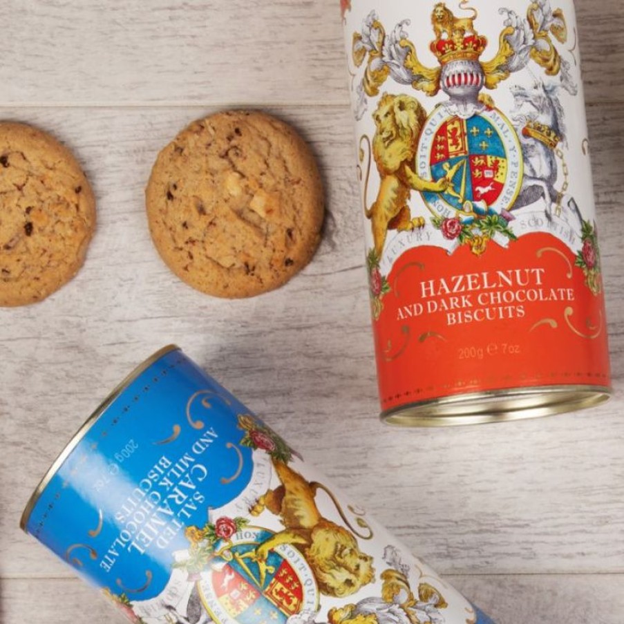 Royal Collection Shop Buckingham Palace Salted Caramel And Chocolate Biscuit Tube | Biscuits