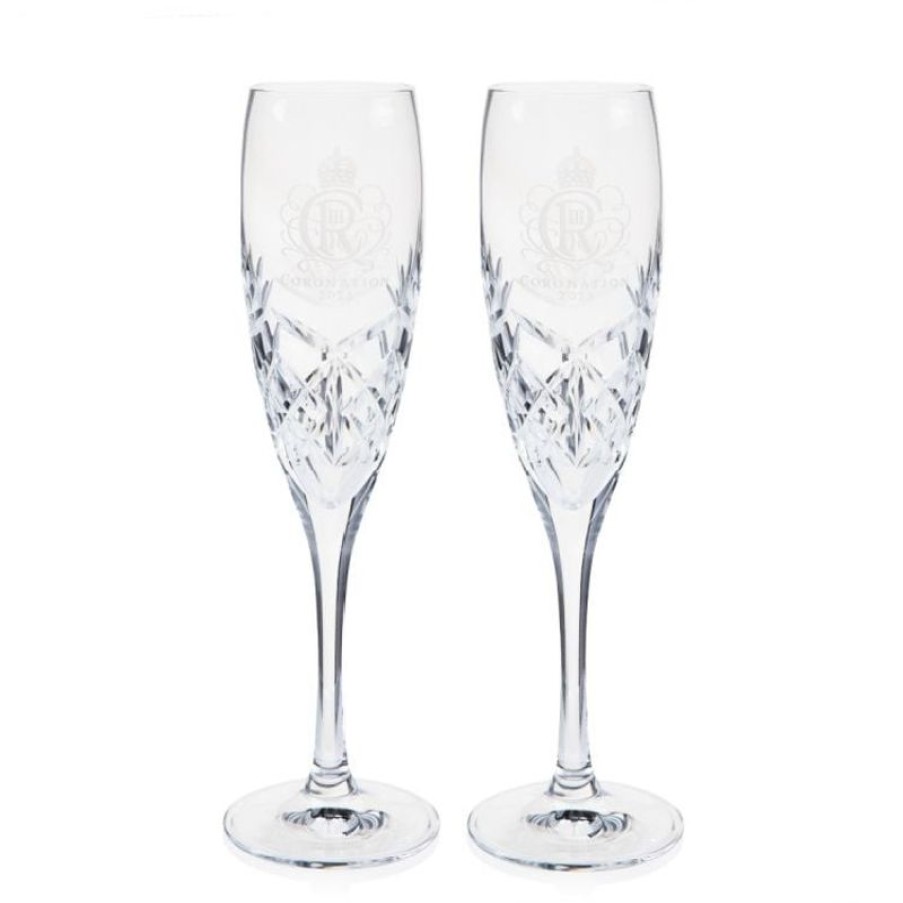 Royal Collection Shop The Coronation Limited Edition Champagne Flutes | Wine & Spirits