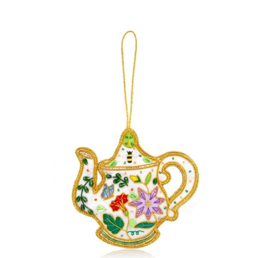 Royal Collection Shop Chelsea Teapot Decoration | Chelsea Garden Collection