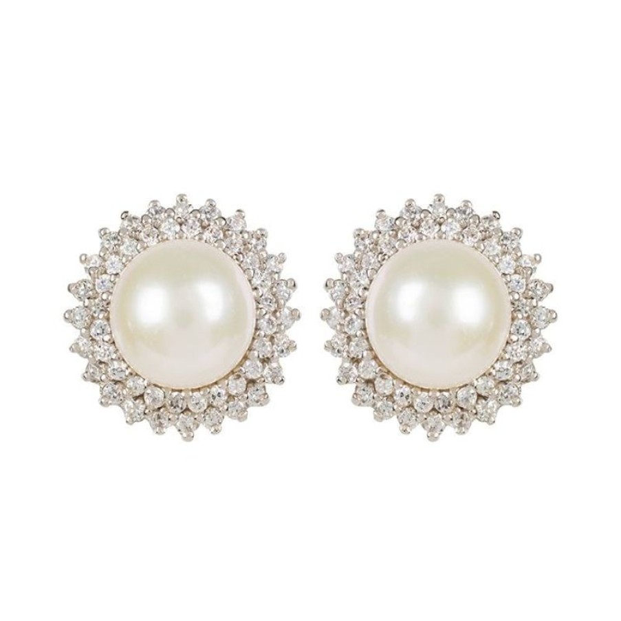 Royal Collection Shop Centred Pearl Earrings | Earrings