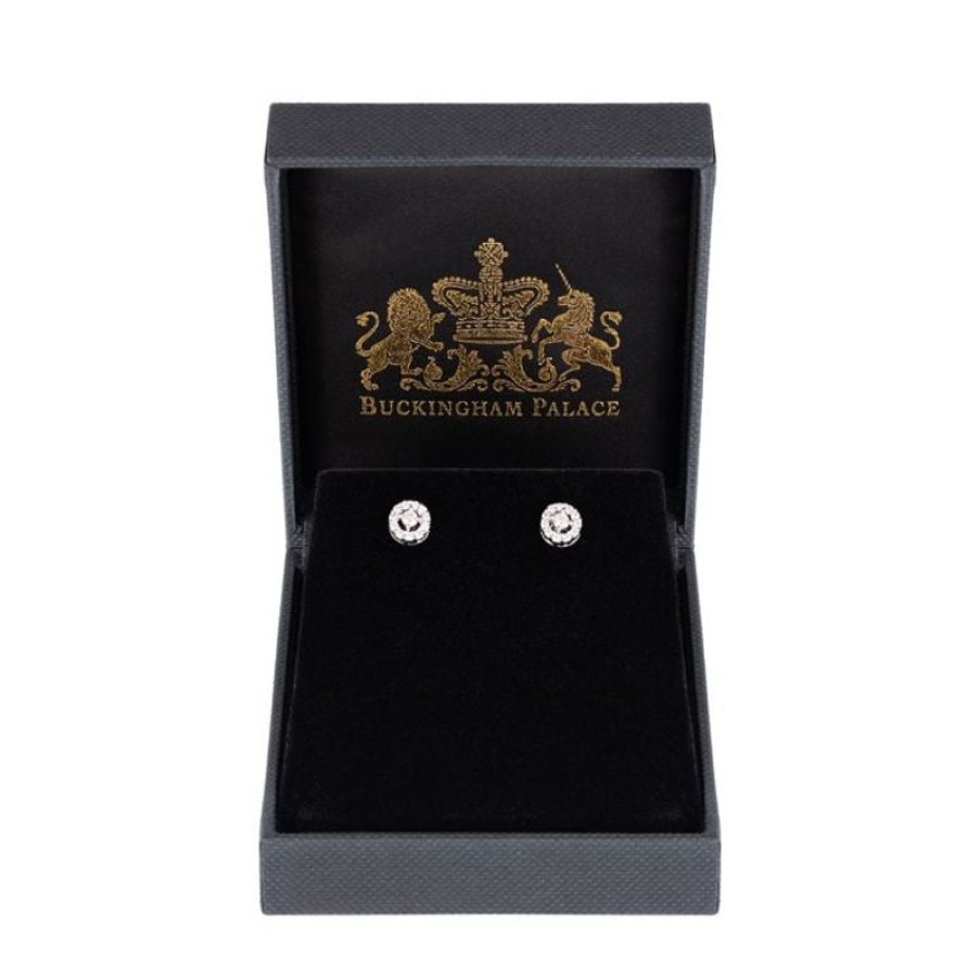 Royal Collection Shop Diamante Stud Earrings | Earrings