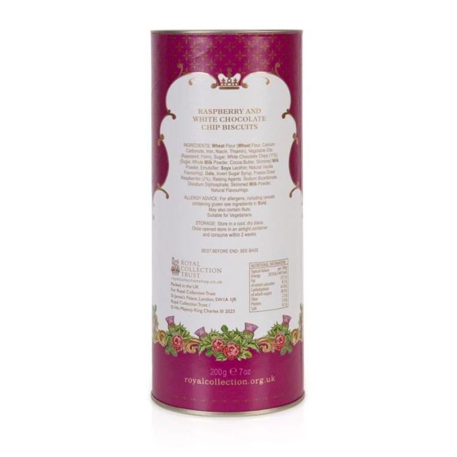 Royal Collection Shop Windsor Castle White Chocolate And Raspberry Biscuit Tube | Biscuits